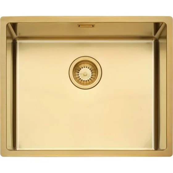 Contura Sharp 500 køkkenvask, 54x44 cm, guld