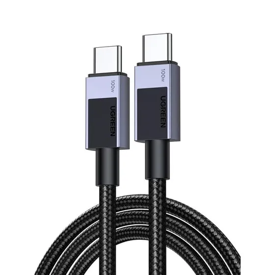 UGREEN USB-C til USB-C Hurtigopladerkabel 5A PD, 2m - Space Gray