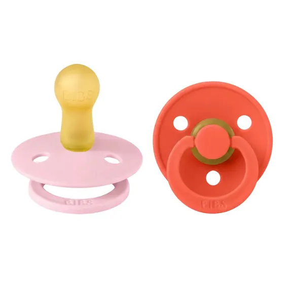 BIBS Colour Sut 2-pak Latex Str. 2 - Babypink Tango