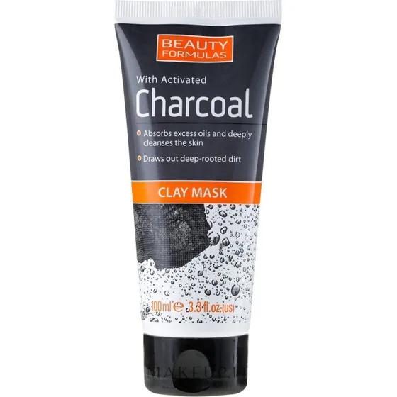 Beauty Formulas Dybderensende Ansigtsmaske med Aktivt Kul 100 ml