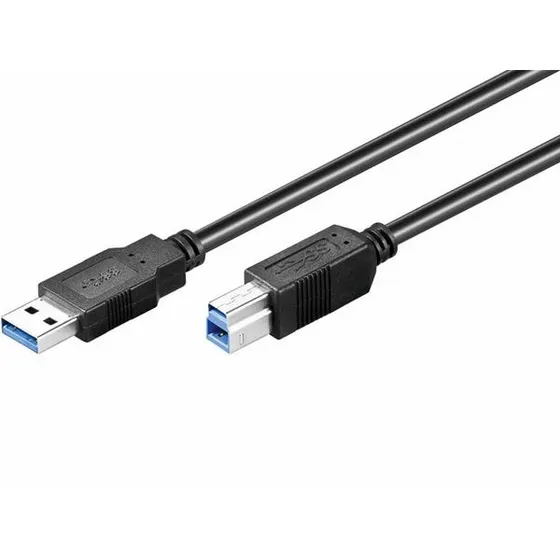 Goobay USB 3.0 kabel, A til B, Sort (5m)
