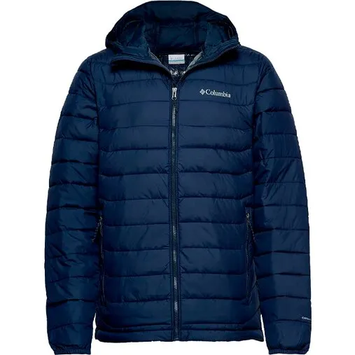 Columbia Powder Lite herre hættejakke - sort/orange XL