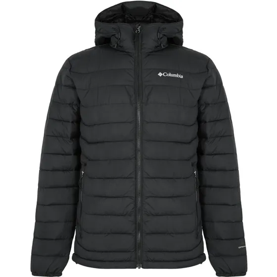 Columbia Powder Lite Hættejakke Herre - Grøn/Grå