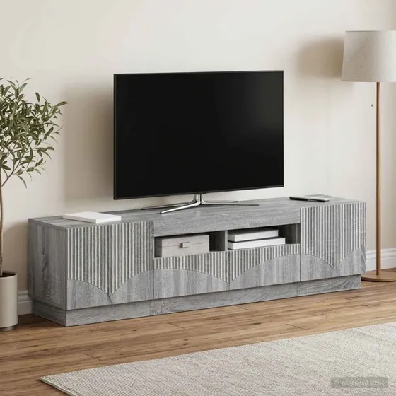 vidaXL HOORN LED TV-skab 5-delt i Grå Sonoma