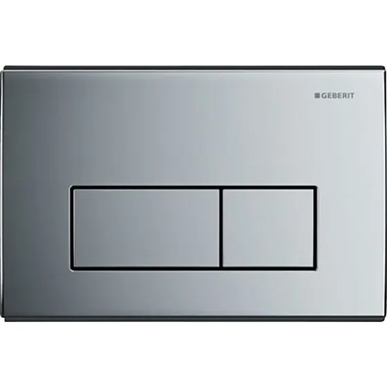 Geberit Kappa50 betjeningsplade blankforkromet metal
