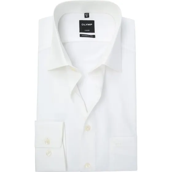 OLYMP Luxor Skjorte Off-white Modern Fit str. 48
