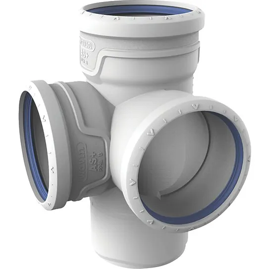 Wavin AS+ Hjørnegrenrør 110 mm 87° PP-M Støjdæmpende