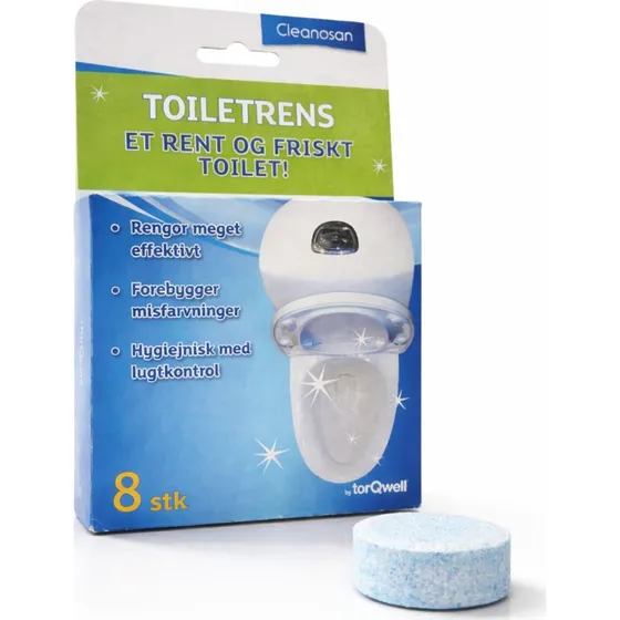 Cleanosan Toiletrens Tabs - 8 stk - Mod kalk og misfarvninger