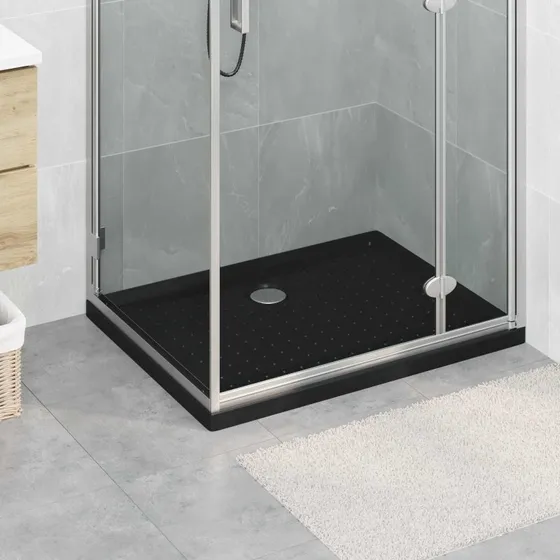 vidaXL Brusebund med Dots 90 x 70 x 4 cm - Sort ABS