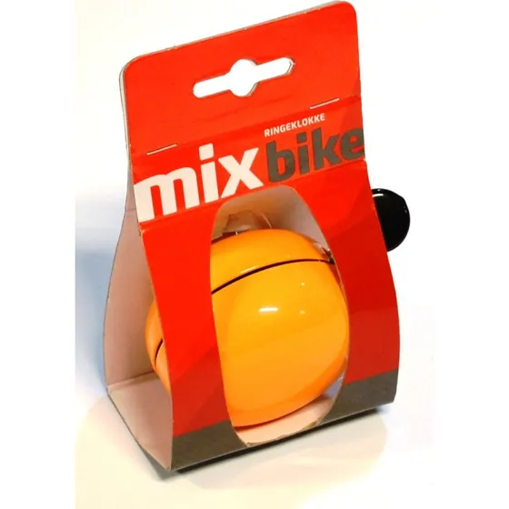 Mixbike Ding Dong cykelklokke - Orange, Ø6 cm