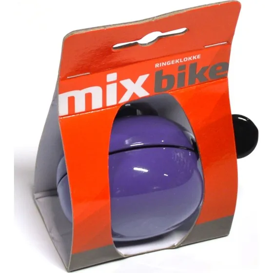 Mixbike Ding Dong cykelklokke - Lilla, Ø60 mm