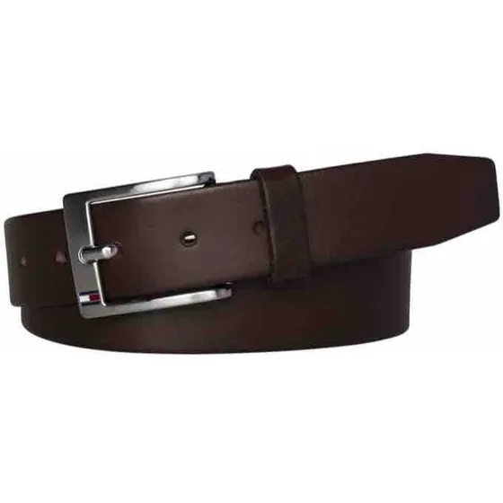 Tommy Hilfiger New Aly bælte i mørkebrun læder