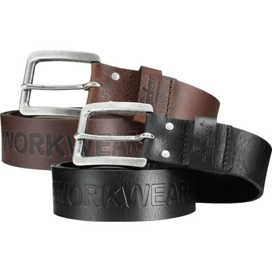Snickers læderbælte 9034 mørkebrun 45 mm