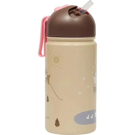 OYOY Mini Venner i skoven termoflaske 360ml - Rose
