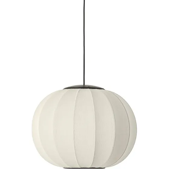 Knit-Wit Round Pendel Ø45 Pearl White LED