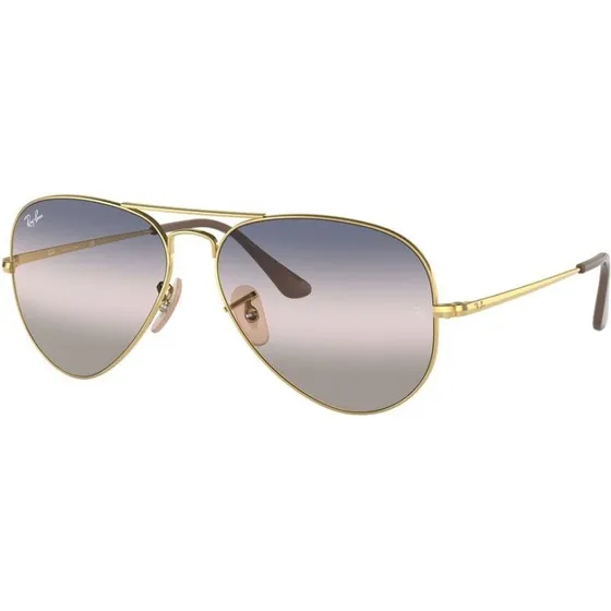 Ray-Ban RB3689 Aviator Metal II 9147 51 Guldfarvet Ø58