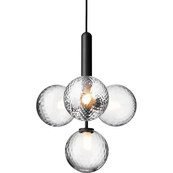 Nuura Miira 4 Lysekrone - Rock Grey/Optic Clear