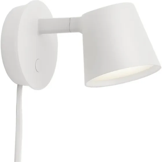 Muuto Tip Væglampe White - Aluminium