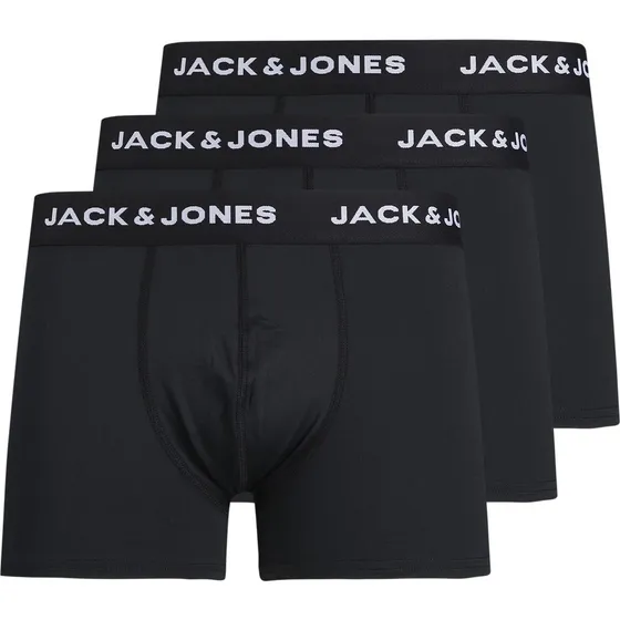 Jack & Jones 3-pak mikrofiber trunks i sort til herre
