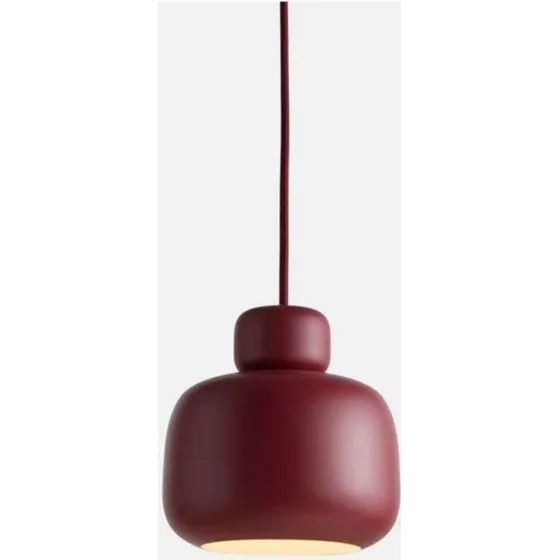 Woud Stone Pendel Small Deep Red