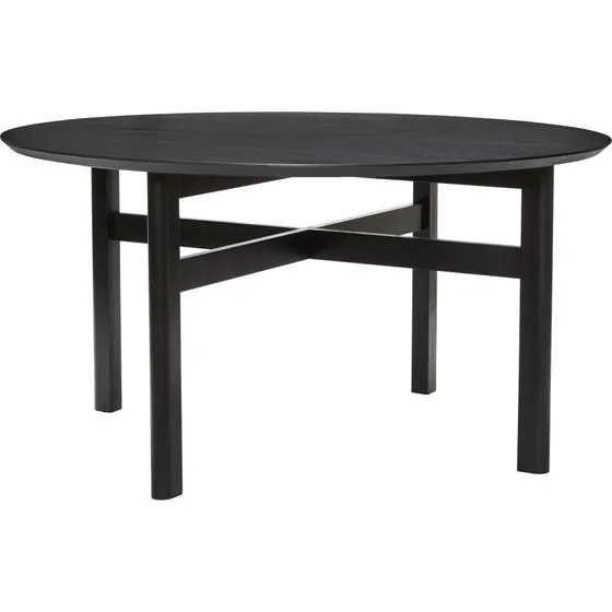 Hübsch Fjord Spisebord Large Sort - Ø140 cm