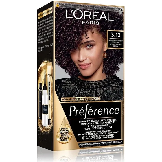 L'Oréal Paris Préférence Permanent Hårfarve 3.12 Toronto