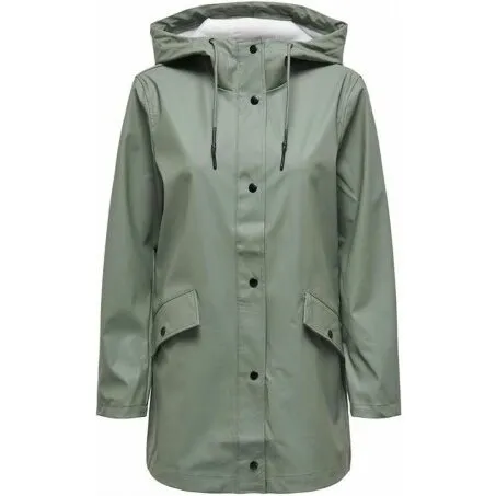Only Onlelisa vandtæt regnjakke til kvinder, neutral grøn S