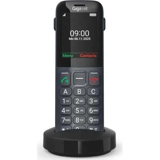 Gigaset Comfort 600 SIM - 2,4" Display, Sort/Grå