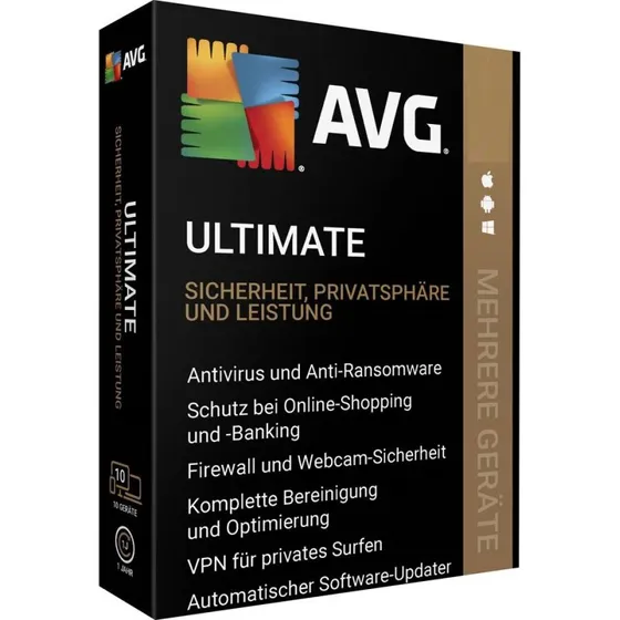 AVG Ultimate 2025 Multi-Device inkl. VPN 10 enheder 1 år