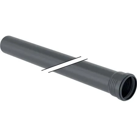 Geberit 393.201.14.1 Silent-Pro rør med muffe, 50mm x 250mm