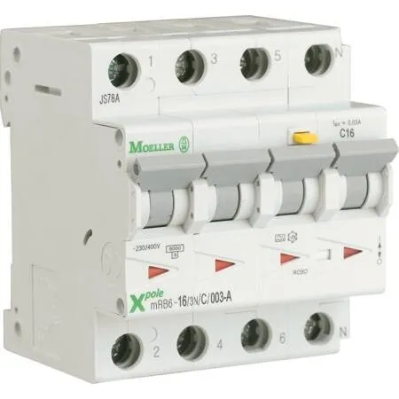 Eaton Kombiafbryder 20A 30mA C 3P+N 4M mRB4-20/3N/C/003-A