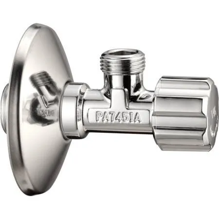 Stopventil 1/2'' x 10mm med 56mm roset i messing