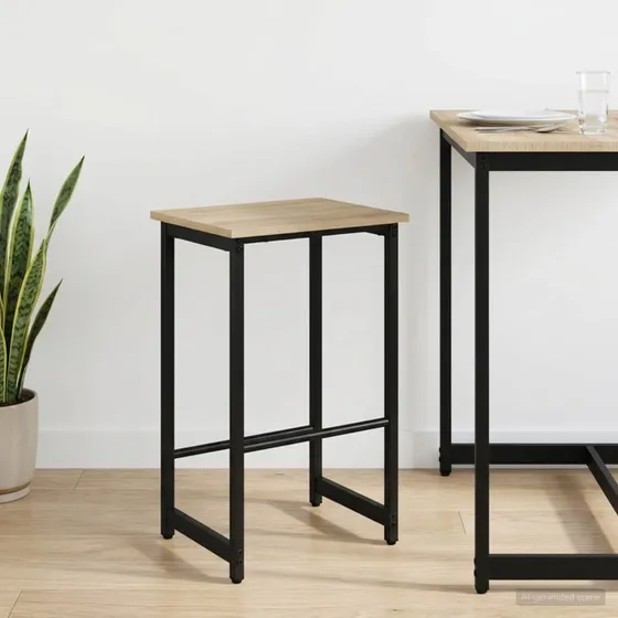 vidaXL Barstol Sonoma-eg 40 x 32 x 74 cm