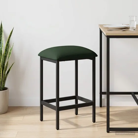vidaXL Barbænk Mørkegrøn 40x32x74 cm i konstrueret træ