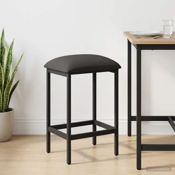 vidaXL Barstol Mørkegrå 40x32x74 cm i Konstrueret Træ