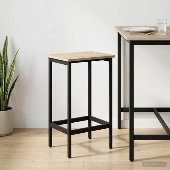 vidaXL Barstol Sonoma-eg 40 x 32 x 74 cm