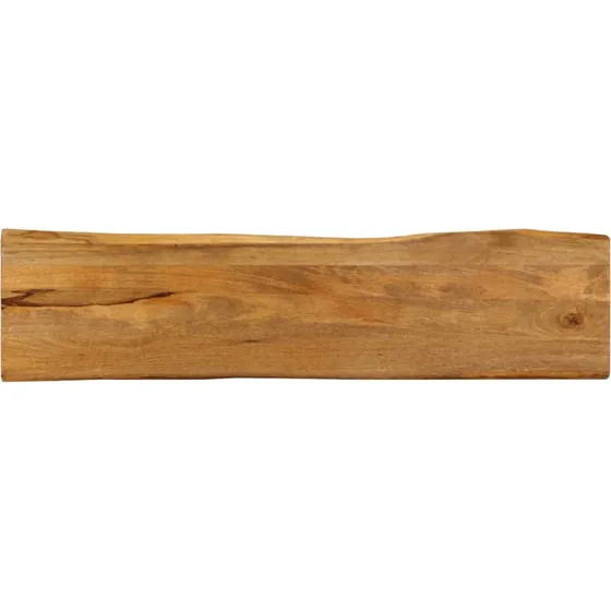 vidaXL bordplade i massivt mangotræ 160x40x3,8 cm med naturlig kant