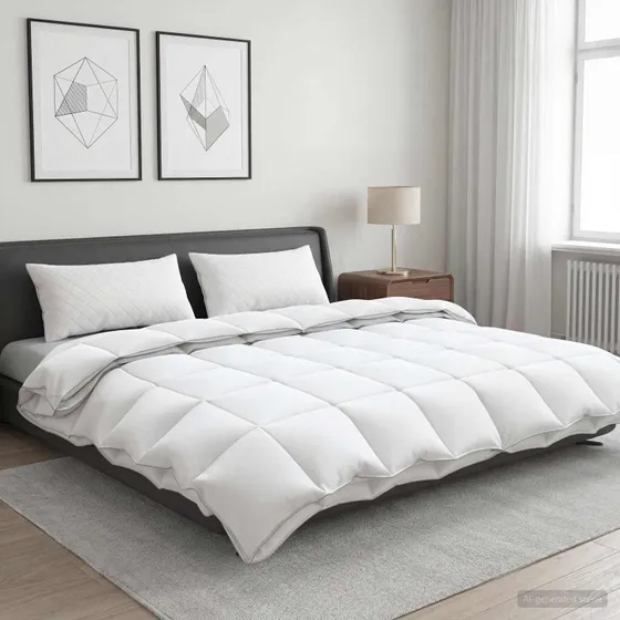 vidaXL FULDA 3-delt dyne sæt med 90% gåsedun, 220 x 260 cm