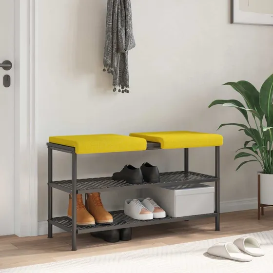 vidaXL Bænkpude 2 stk. Lys Gul 35 cm
