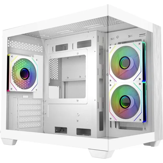 Cooler Master Elite 481 Wood Mini Tower PC-kabinet, Hvid