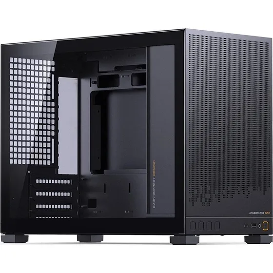 Jonsbo D32 STD Black Micro ATX Kabinet med Hærdet Glas
