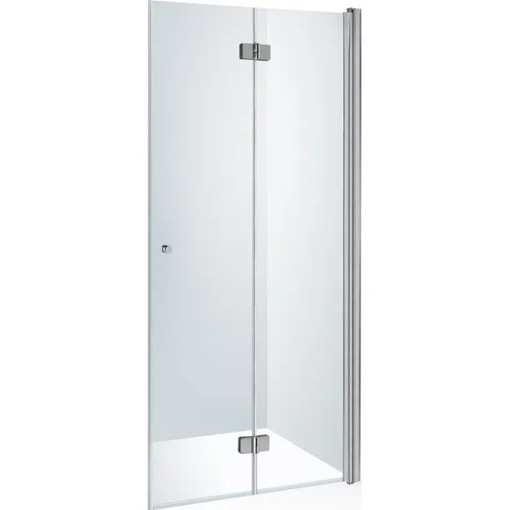 Brasta Simona brusedør, 77,3 cm, højre, klart glas, krom