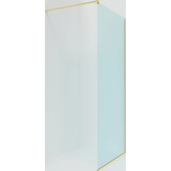 Brasta Dija brusevæg, 89,5 cm, klart glas, guld profil