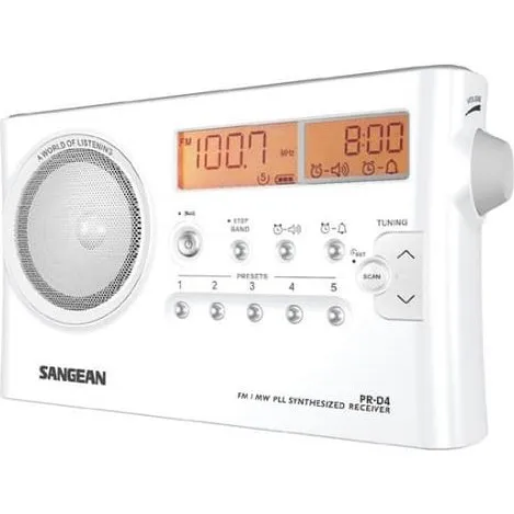 Sangean PR-D4 Bærbar radio med 170 timers batteritid
