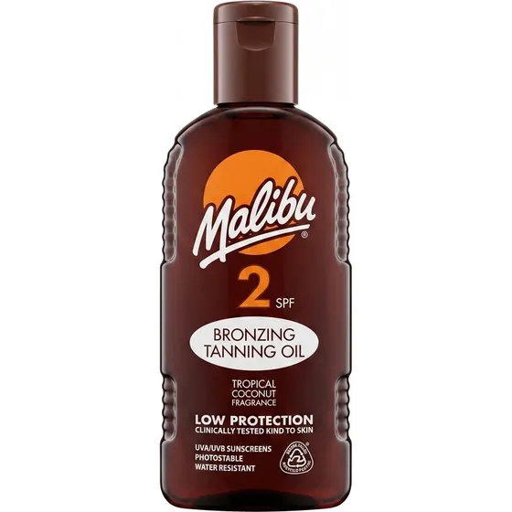 Malibu Sun Bronzing Tanning Oil SPF 2 - 200 ml