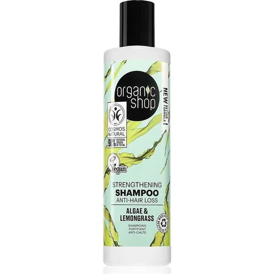 Organic Shop Styrkende Anti-hårtab Shampoo med Alger 200 ml