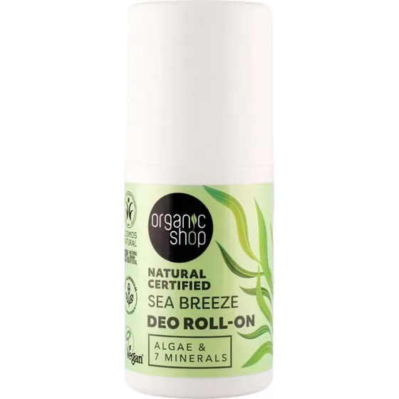 Organic Shop Sea Breeze Deodorant Roll-On med alger, 50ml