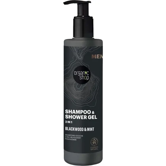 Organic Shop Shampoo & Shower Gel 2-in-1 Blackwood & Mint 280 ml