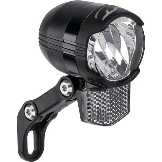 CONTEC Luna 40 E+ Forlygte til Elcykel, 40 Lux, Sort