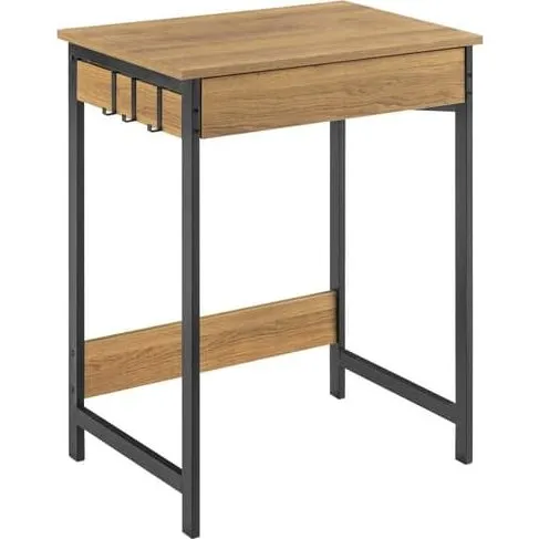SoBuy Skrivebord FWT43-N med skuffe og 3 kroge - 60x40 cm